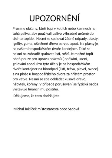 Topení v kotlích a kamnech