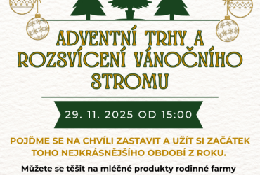Adventní trhy a rozsvícení vánočního stromu