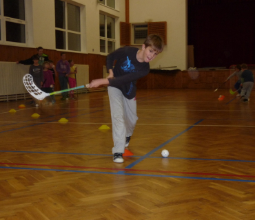 Florbal v Hněvčevsi 2014
