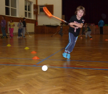 Florbal v Hněvčevsi 2014