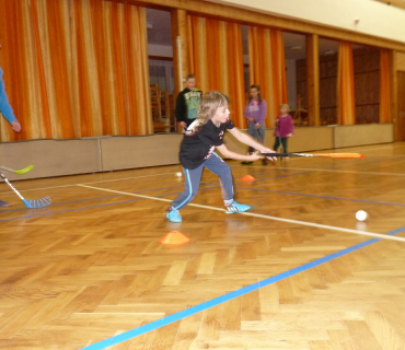 Florbal v Hněvčevsi 2014