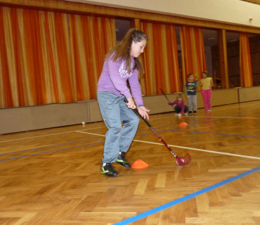 Florbal v Hněvčevsi 2014