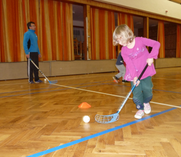 Florbal v Hněvčevsi 2014