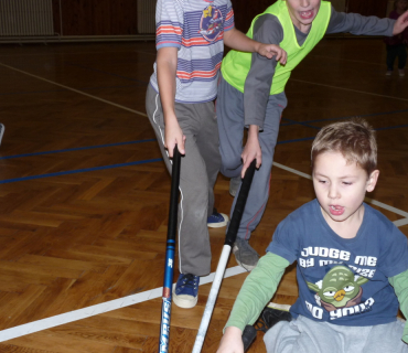 Florbal v Hněvčevsi 2014