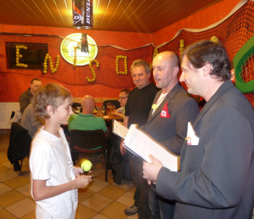 Fotogalerie slavnostního vyhlášení výsledků Sadovské tenisové ligy 2013