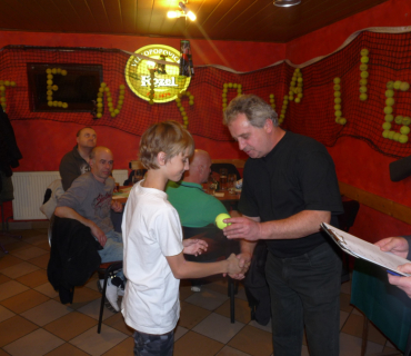Fotogalerie slavnostního vyhlášení výsledků Sadovské tenisové ligy 2013